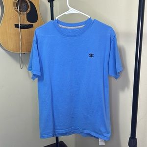 Baby blue Champion heavy weight t-shirt